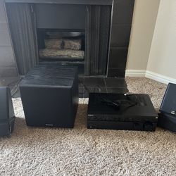 Stereo, Subwoofer, And Polk Speakers