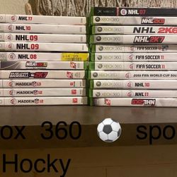 21 Xbox 360 Sports $5 Ea Or $80 For All