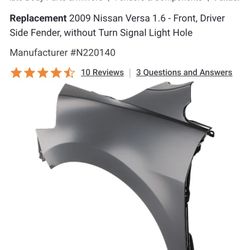 Driver Side Fender 