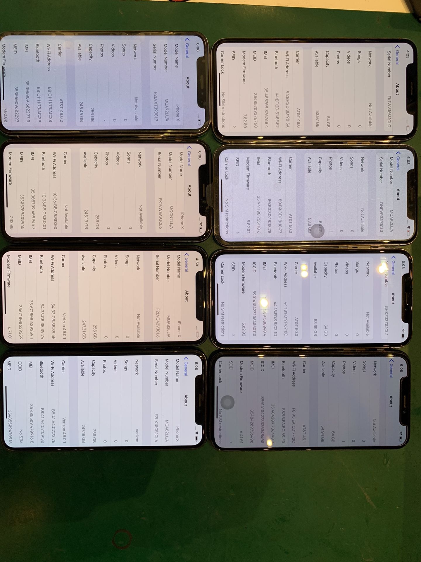 iPhone X 64/256gb Unlocked