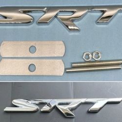 SRT Grill Badge Emblem Or Adhesive Back SEE ALL PICS SOLD SEPARATELY SHIPPING AVAILABLE 