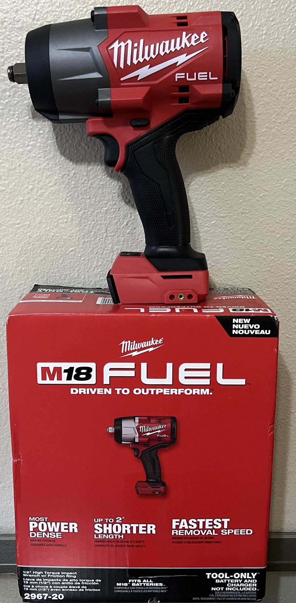 New Milwaukee Impact Drill FUEL 1/2 High Torque M18 (TOOL ONLY)