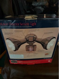 Security light with motion detector