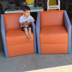 2 Lobby Vynle Chairs.
