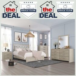 4-PC BEDROOM SET: BLOW OUT SALE! KING SIZE AVAILABLE
