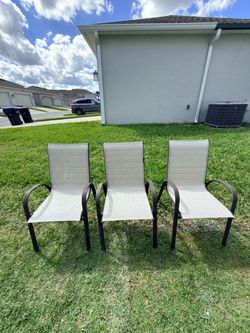 Set of 3 Patio/Garden Chairs
