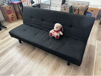 Black futon bed/couch ikea