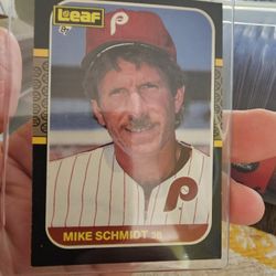 Mike Schmidt '87 Leaf '87 Donruss Baseball Cards 