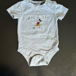 Disneyland Resort Embroidered Mickey Baby Onesie - 12 Month