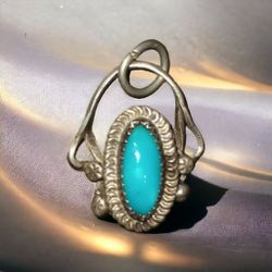 Handcrafted Turquoise And 925 Silver Pendant