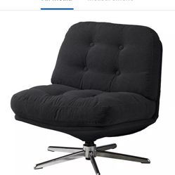 2 Black IKEA swivel Chairs 