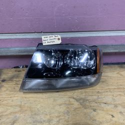 99-04 Jeep Grand Cherokee Left Side Headlight OEM 
