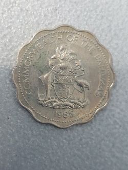 1985 Bahamas Dime