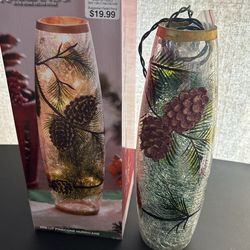 Christmas Light Used Pine Cone Holiday