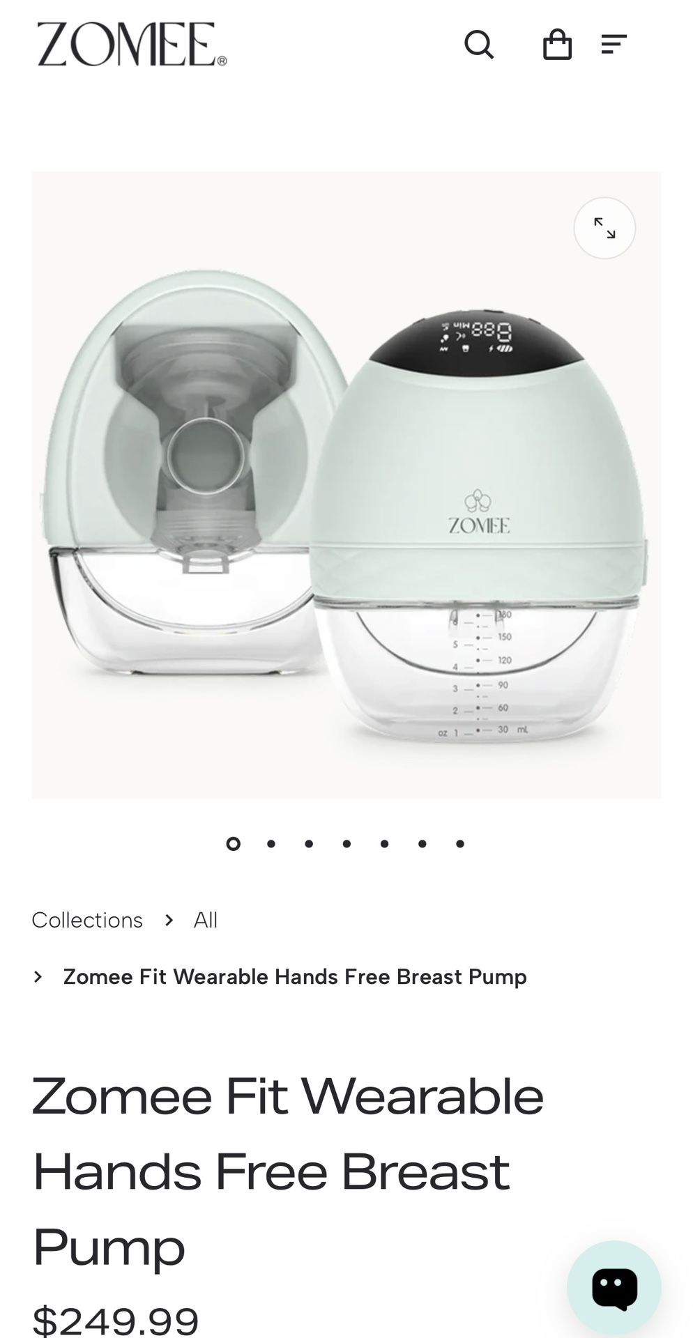 Zomee Fit Wearable Breast Pump