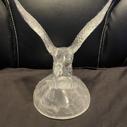 Cristal D’Arqued Eagle, Glass Eagle Ornament, Glass Eagle Paperweight 