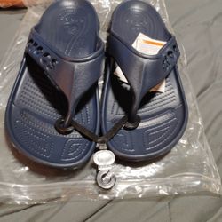 New CROC slides Navy Men Size 11