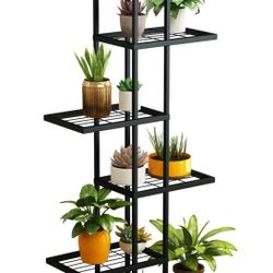 Metal Plant Stand, 6 Tier 12 Potted