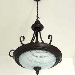 Lighting Semi-Flush Ceiling Mount Lamp, Rubbed Bronze