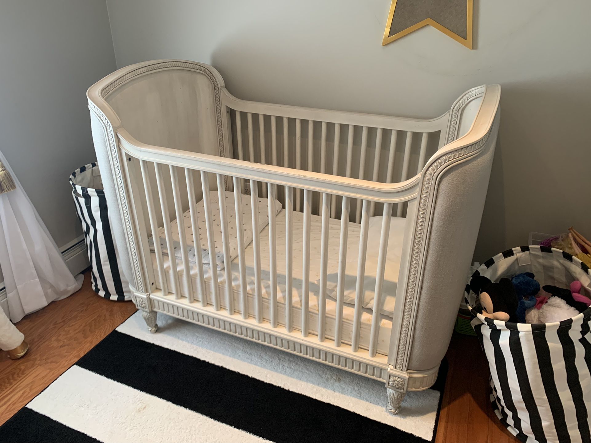 Authentic Restoration Hardware Baby Crib And Dresser Combo
