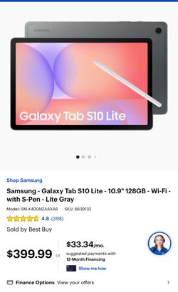 Samsung galaxy tablet s10 Lite
