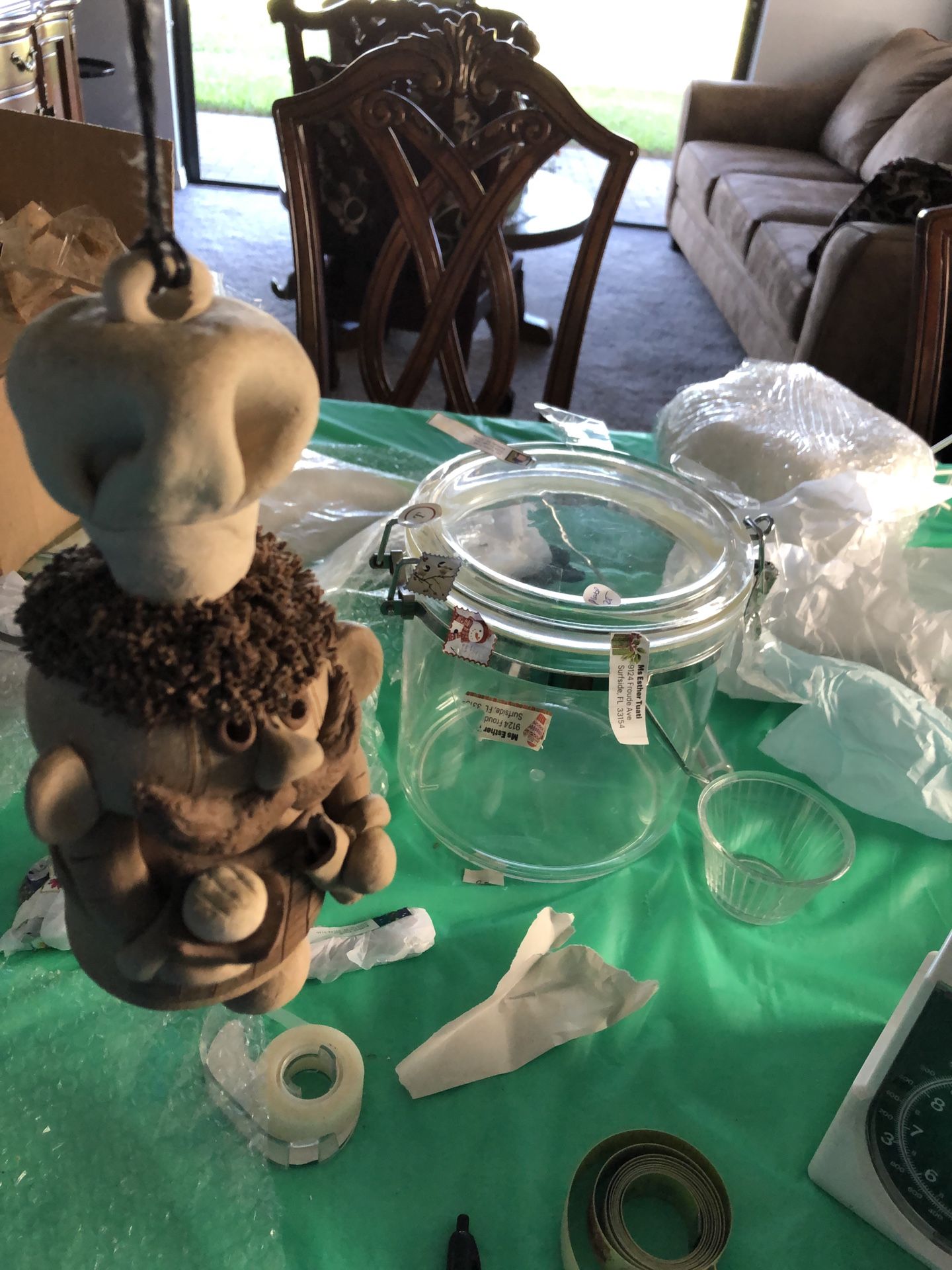 Hanging Handmade Clay-resined Male Cooker