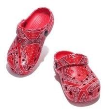 Red Bandana Crocs