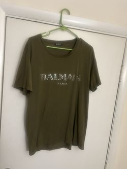 Balmain Green Tee Shirt