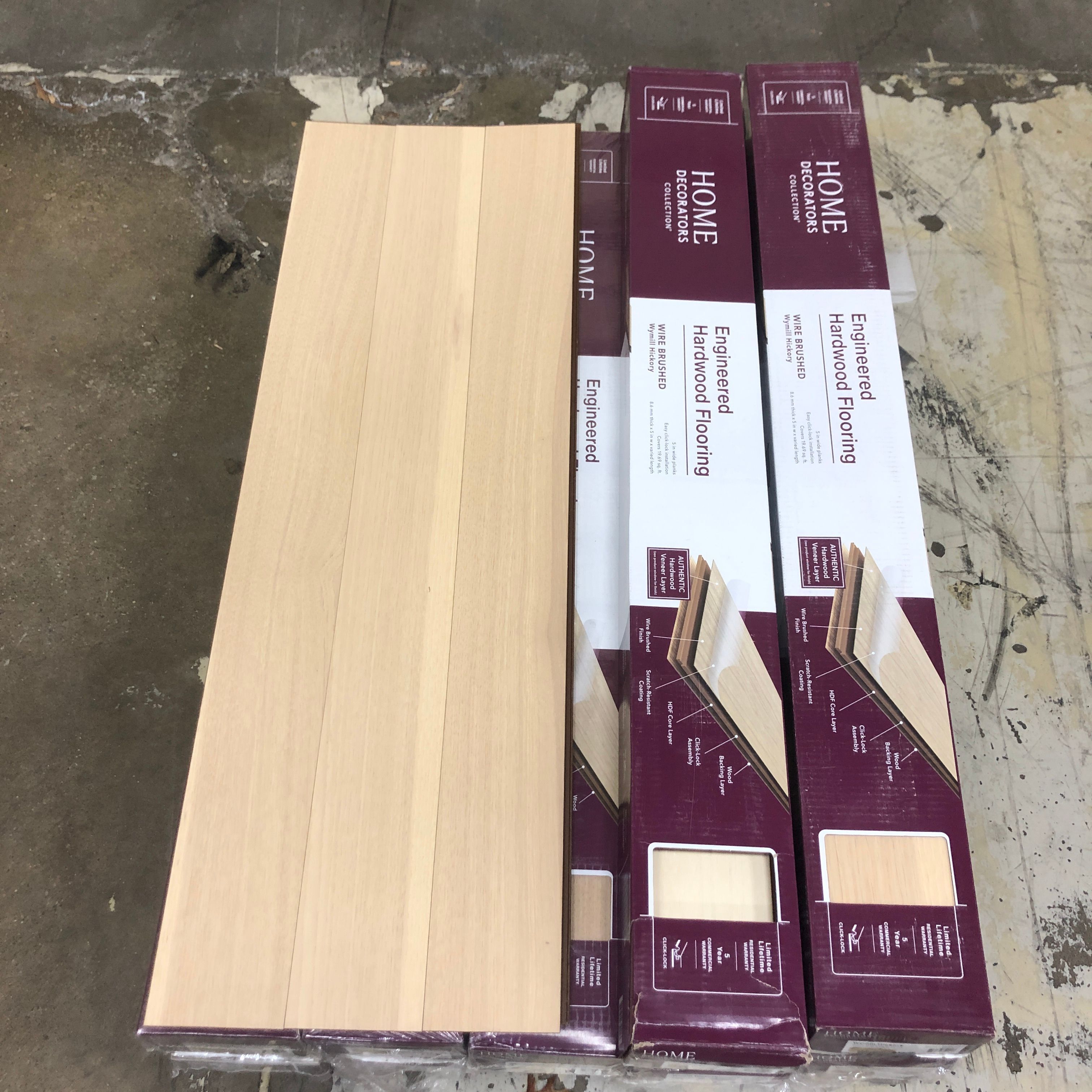 236 sq. ft. Wymill Hickory Engineered Hardwood Flooring