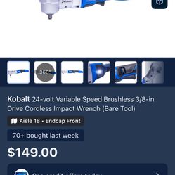 Brand New Kobalt Impact Wrench 
