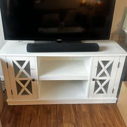White TV Stand 