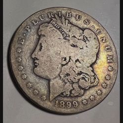1899- O silver Morgan dollar