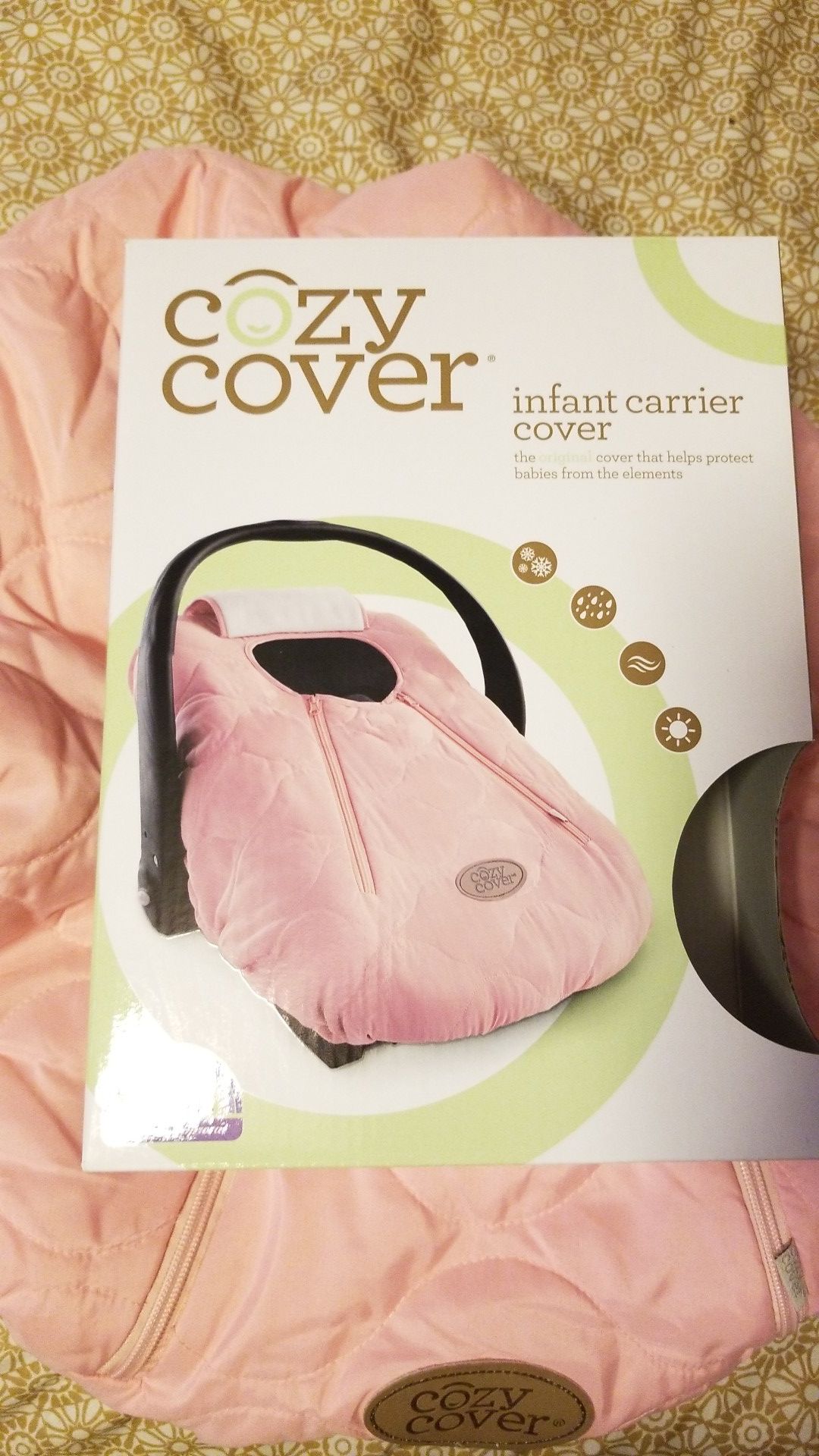 Pink Infant Carrier Cover