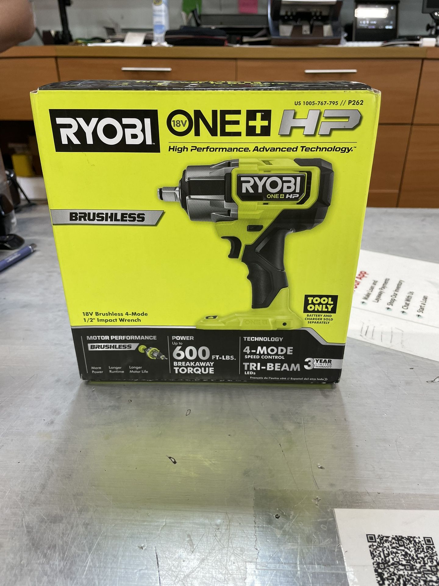 Ryobi 18v Brushless 4 Mode Impact Gun