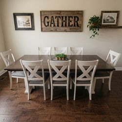 Beautiful Large  Farmhouse Dining Set 