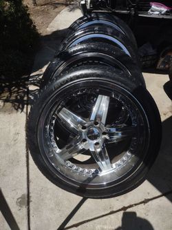 Driv 22" Chrome Wheels with 265/40R22 Ironman iMOVE Gen2 Tires 5 Lug 5x5 5x127