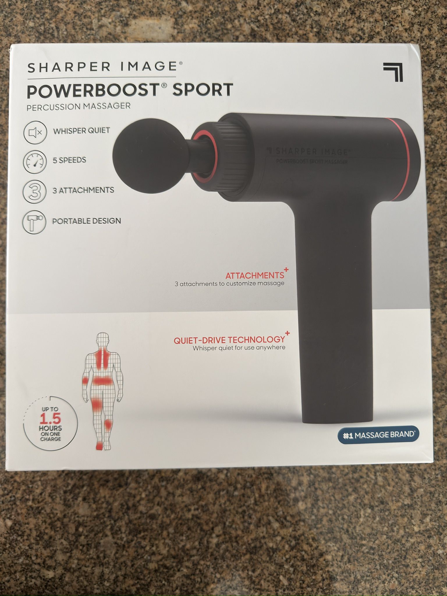 Sharper Image Powerboost Sport Percussion Massager  