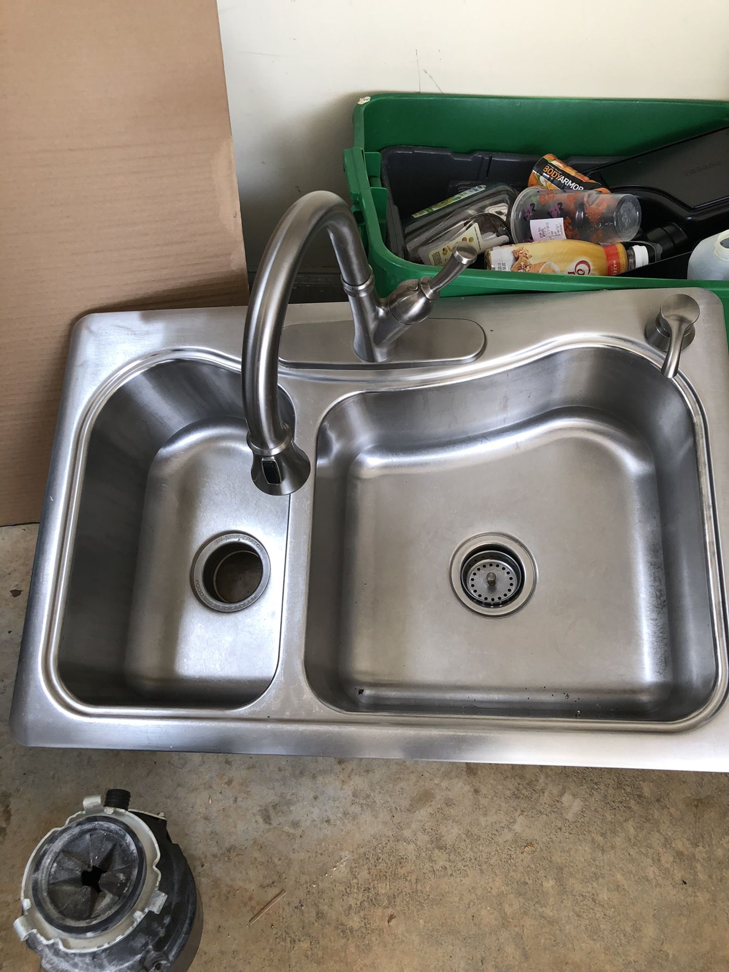 SS Sink With Faucet And Disposal 
