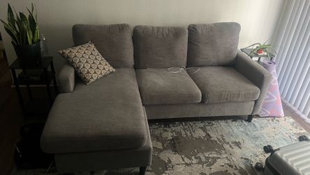 Gray couch & chair