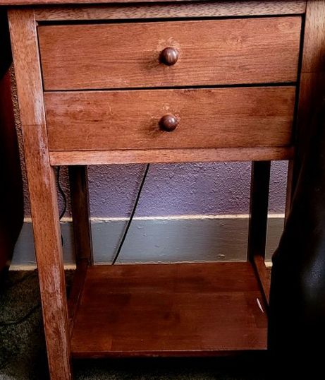 Pending - Pair Of Small Wood End Tables