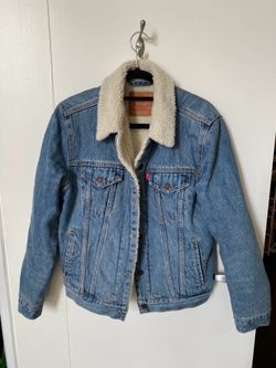 Levi shearling Jean jacket men’s size small