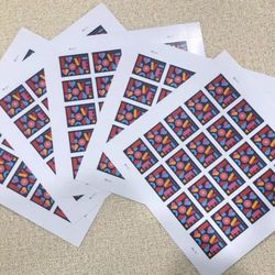 1000 Love Stamps 1 sheet Wedding Valentine Anniversary Postage stamp