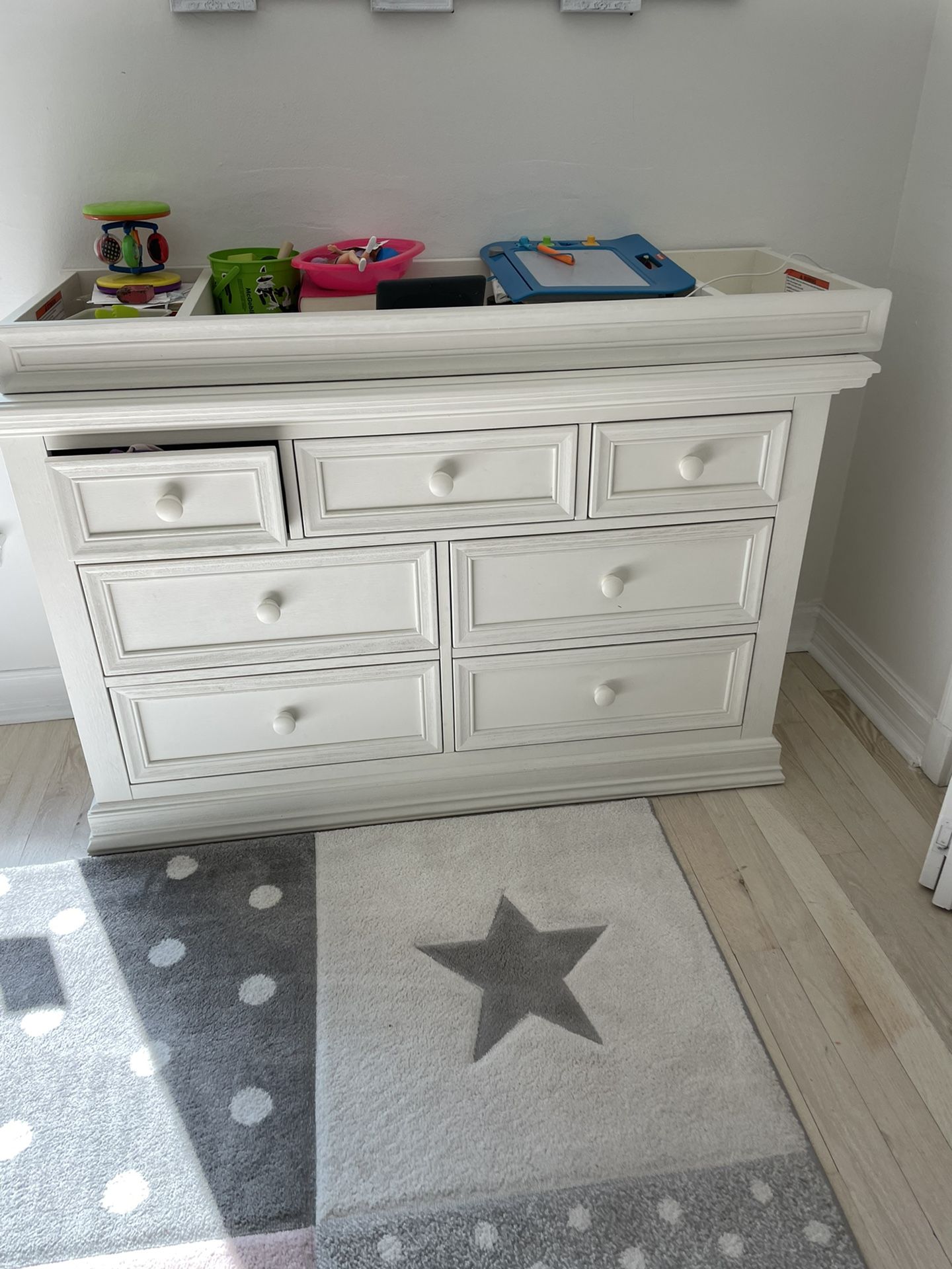 Drawer and changing table city furniture nursery