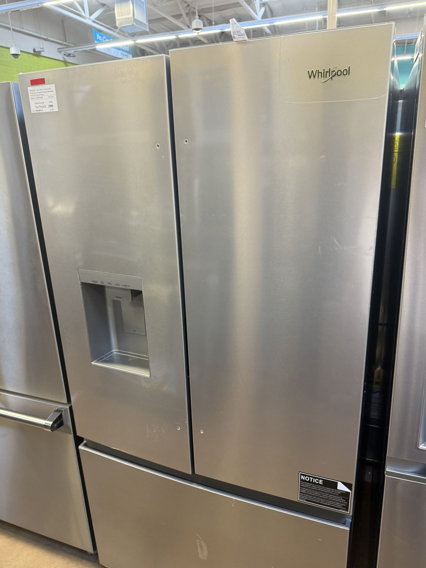 Whirlpool 36” refrigerator