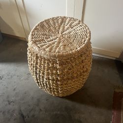 Round Wicker Basket For Storage