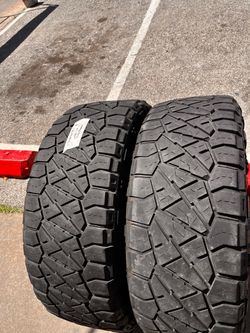 2 USED LT 371250R22 NITTO RIDGE GRAPPLER All Terrain tire for $140 PICKED UP or $200 installed and balance. 37x12.50R22 37 12.50 22 37/1250/22 37/12.