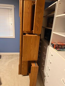 Twin captain bed/5 storage drawers
