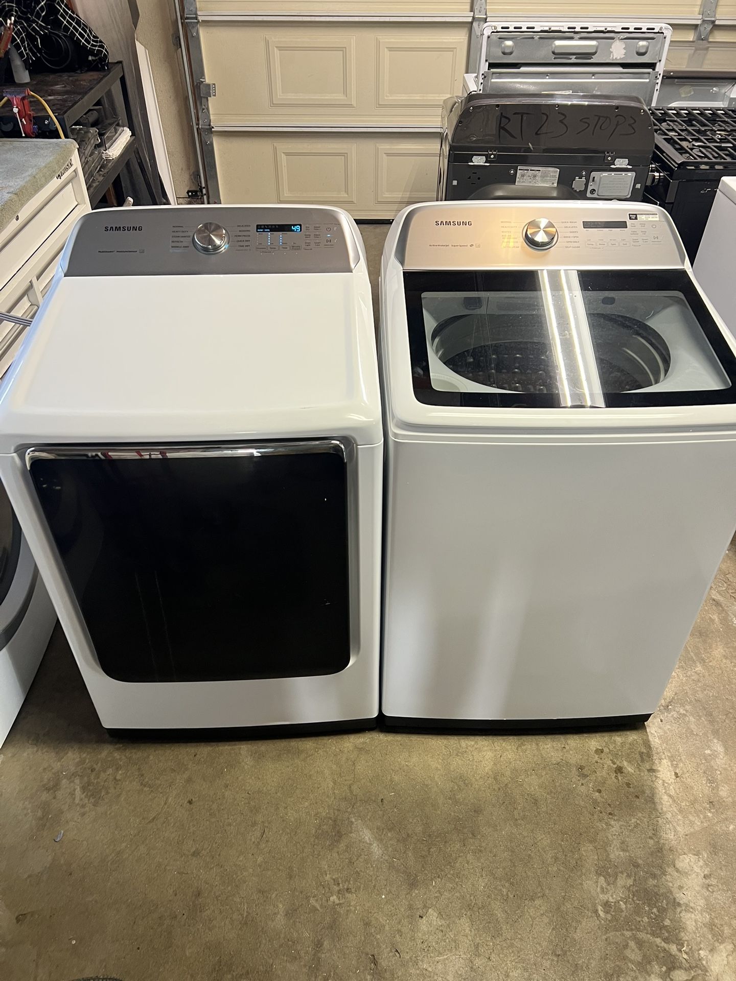 Samsung Washer And Electric Dryer Both Work Well