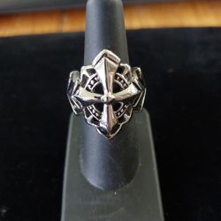 Stainless Steel Ring Sz 8.  27mm