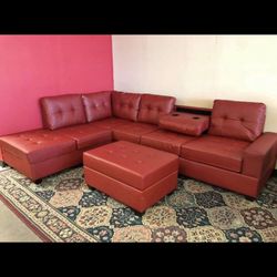 New Sectional + Ottoman 